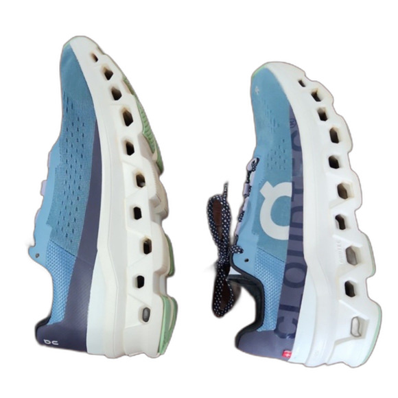 On Cloud Women's Cloudmonster Sneakers, Dust/Vopor, Size 8.5 - Picture 9 of 12